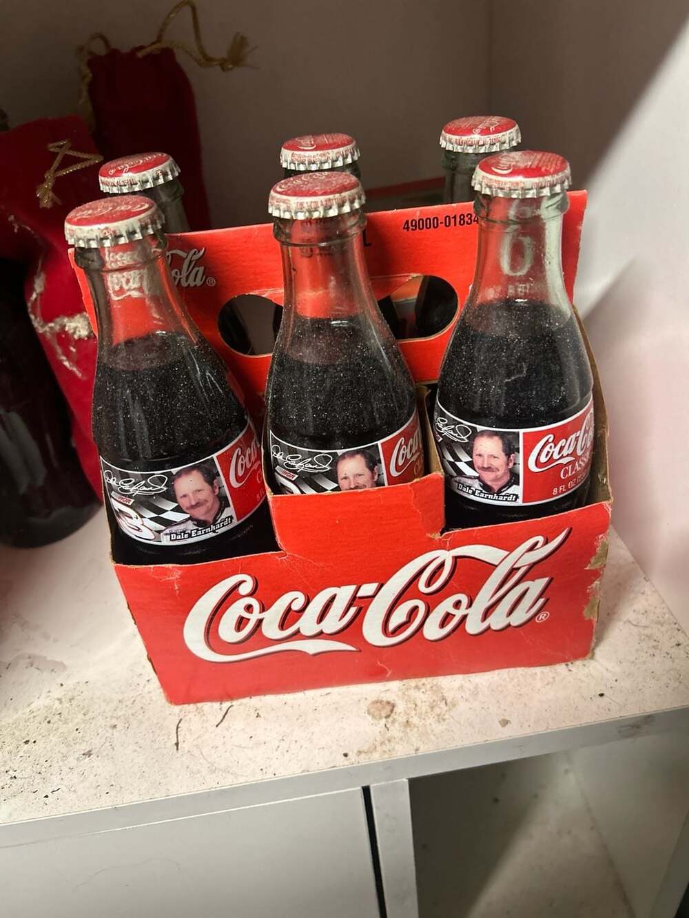 Vintage 1996 Dale Earnhardt Sr. NASCAR Coca-Cola Glass 6-Pack